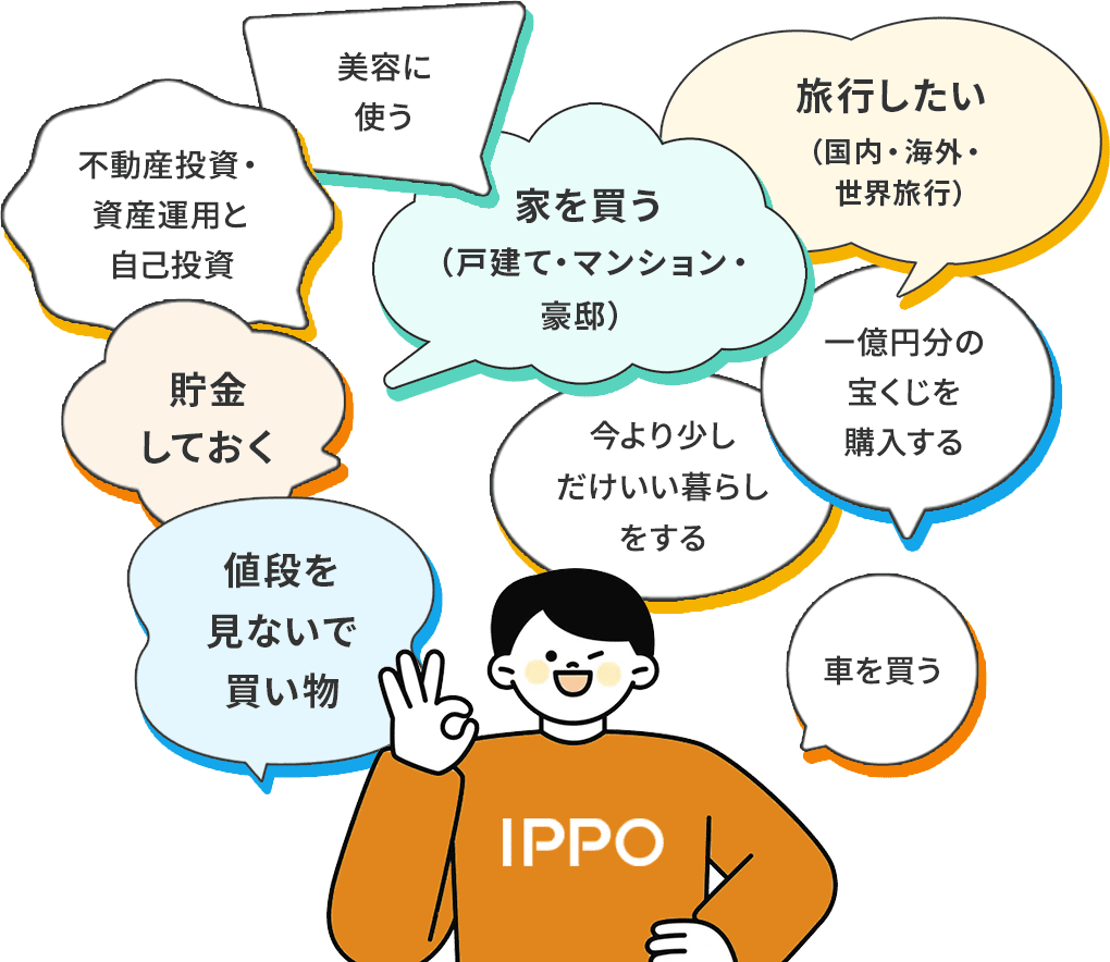宝くじ1億円が当たったら何に使う？